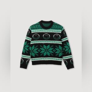 Sandro Smiley Sweater in Green